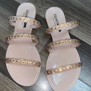 Beautiful crystal sandals!